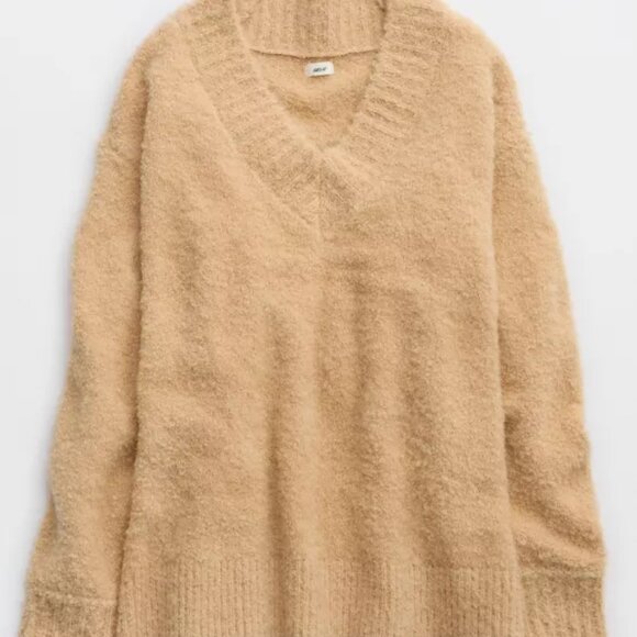 Aerie Teddy Boucle Sweater - Tan - Picture 4 of 6